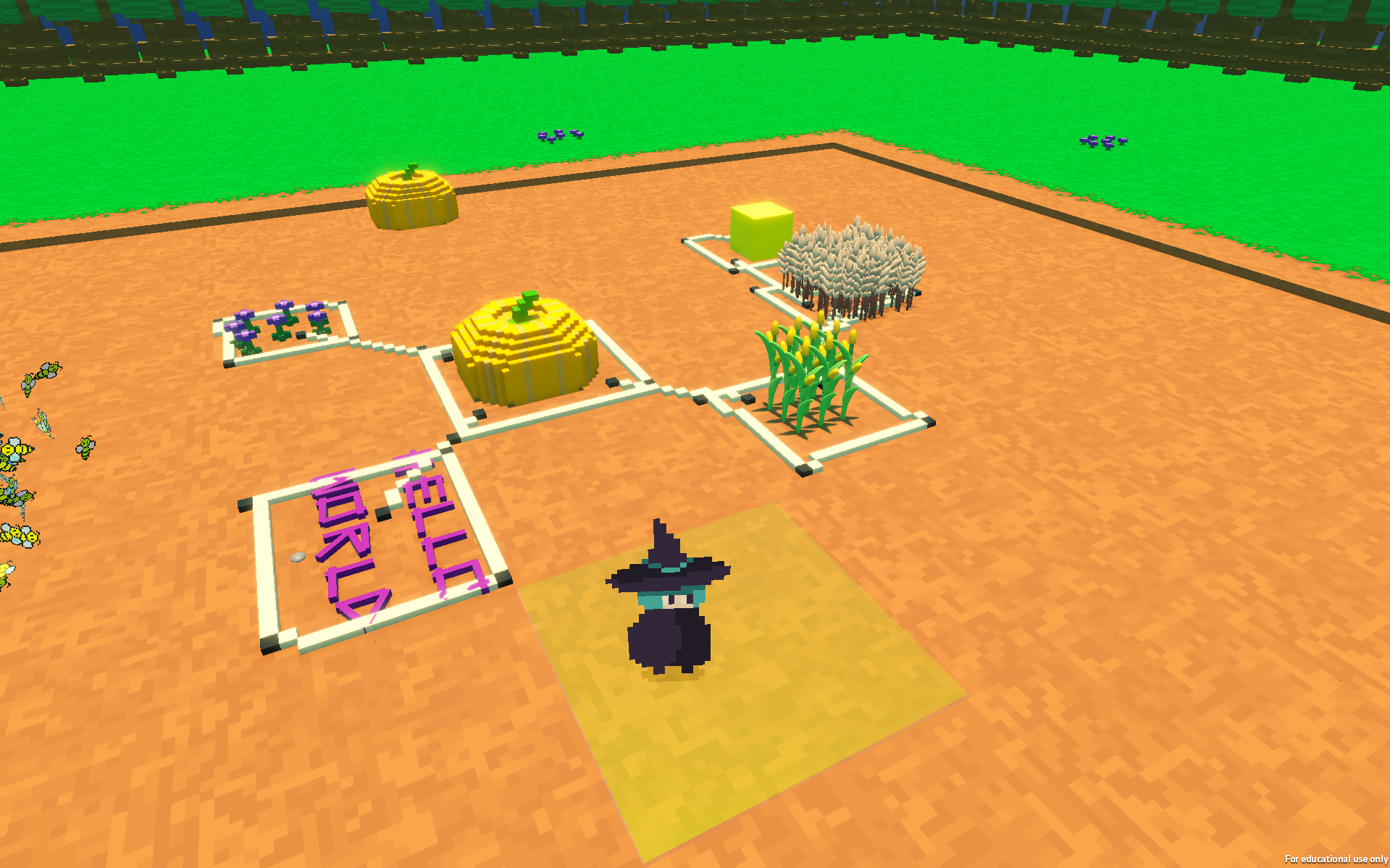 Spaghetti Spell bees spelling out 'Hello World'